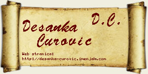 Desanka Čurović vizit kartica